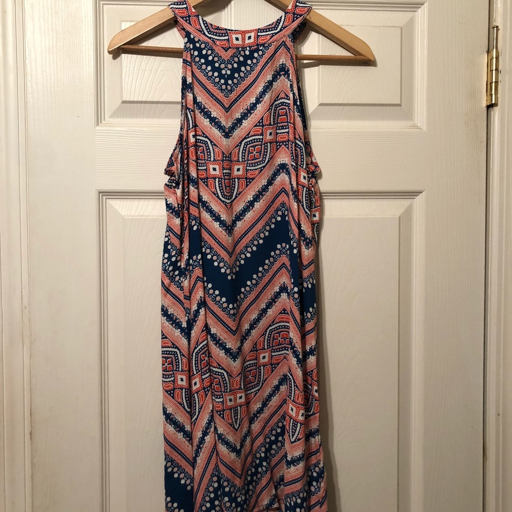 Colorful Halter Dress